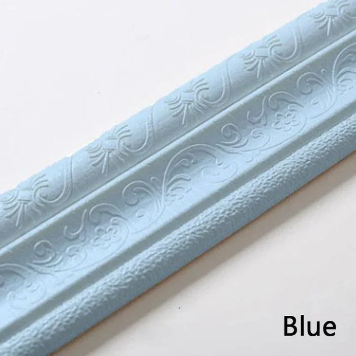 Elysian Wall Edging Strip | Self-Adhesive PE Foam, 3D Embossed Design 10