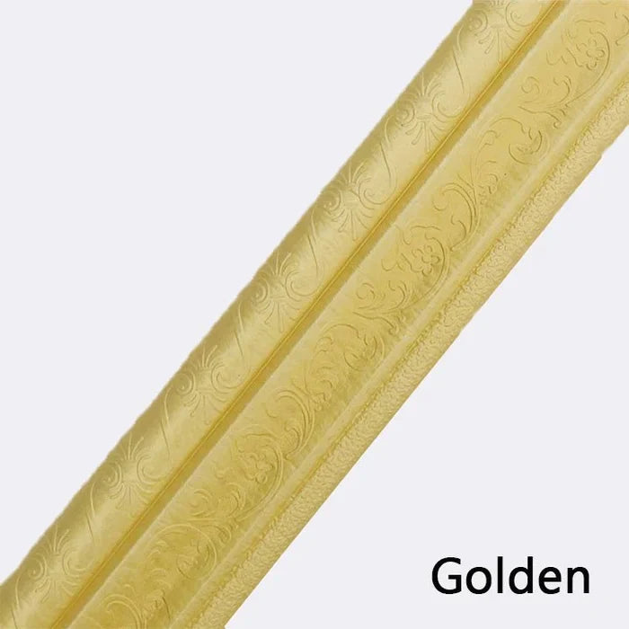 Elysian Wall Edging Strip | Self-Adhesive PE Foam, 3D Embossed Design 14