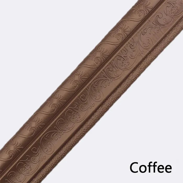 Elysian Wall Edging Strip | Self-Adhesive PE Foam, 3D Embossed Design 16