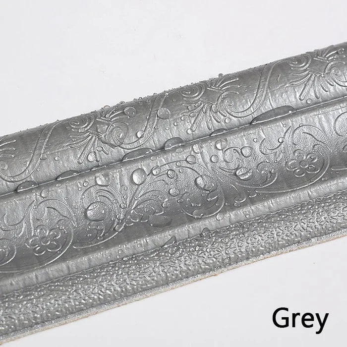 Elysian Wall Edging Strip | Self-Adhesive PE Foam, 3D Embossed Design 9
