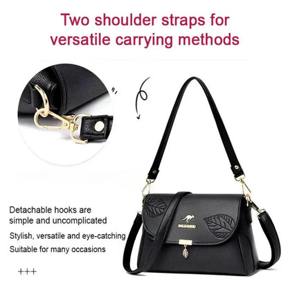 Elysian Women's Handbag | Genuine Leather, Multi-Layer Design 7