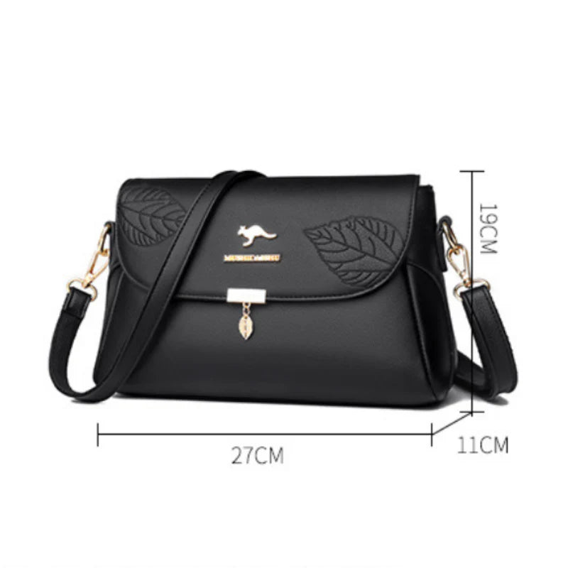Elysian Women's Handbag | Genuine Leather, Multi-Layer Design 8