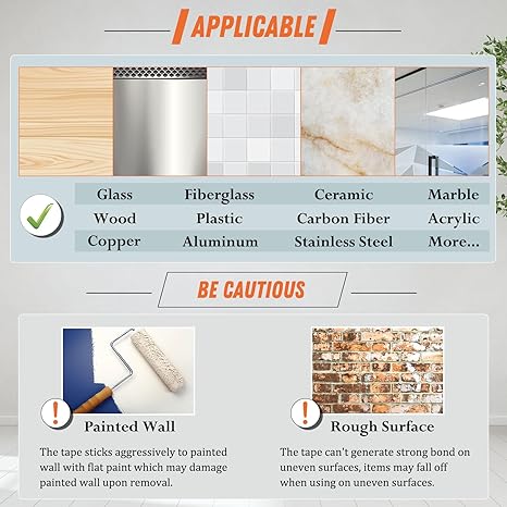 Elysium Double Sided Tape | Clear, Heavy-Duty Adhesion 3