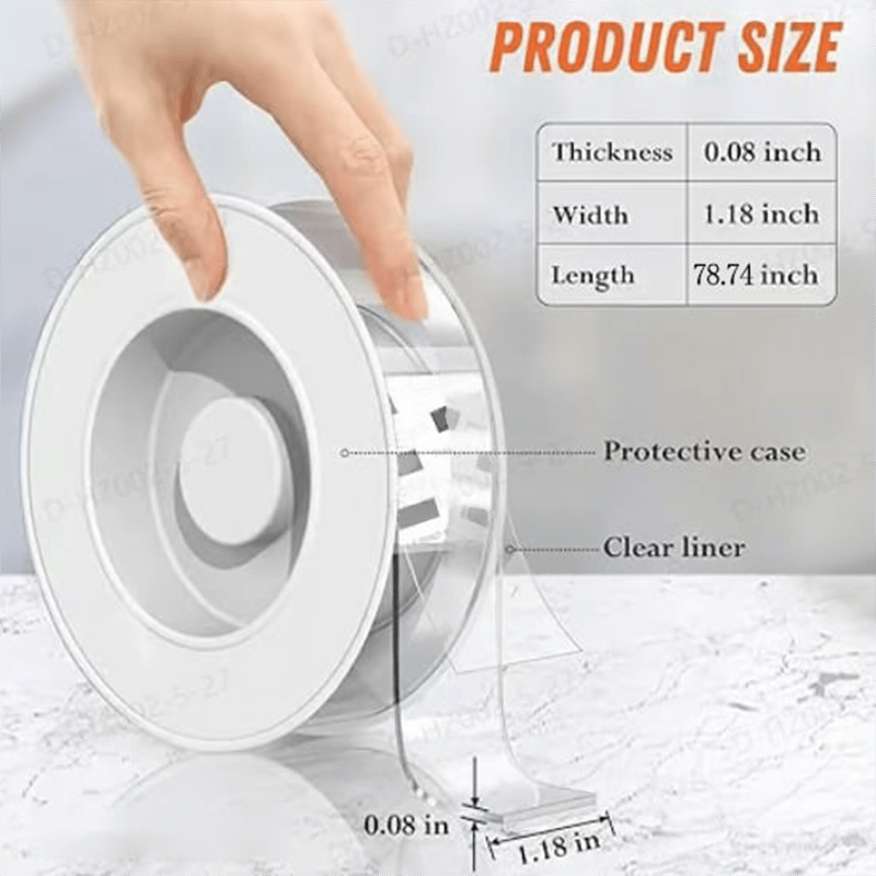 Elysium Double Sided Tape | Clear, Heavy-Duty Adhesion 4
