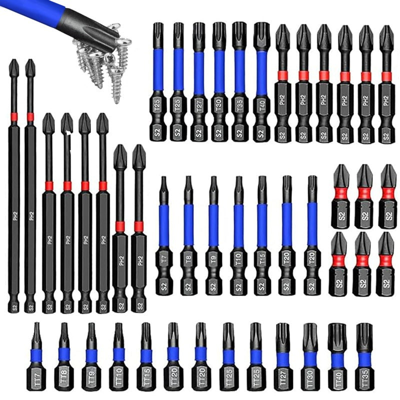 Eptchn Magnetic Impact Nut Driver Set | 46-Piece, Durable Cr-V Steel 0
