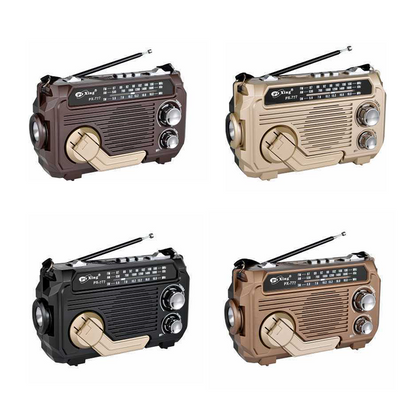 Eptchn Solar Radio | Multifunctional, Retro Design 0