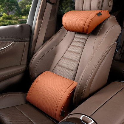 Evara Car Support Set | Ergonomic Memory Foam Lumbar Cushion and Headrest 11