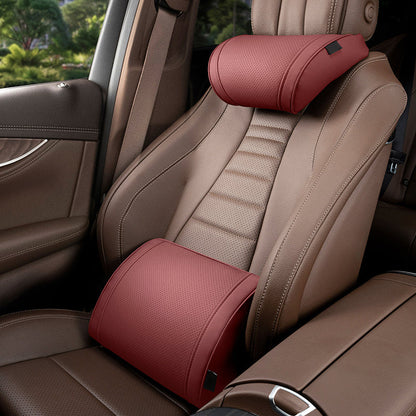 Evara Car Support Set | Ergonomic Memory Foam Lumbar Cushion and Headrest 15