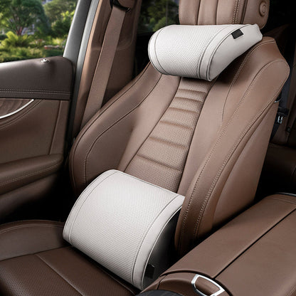 Evara Car Support Set | Ergonomic Memory Foam Lumbar Cushion and Headrest 19