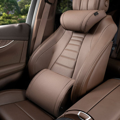 Evara Car Support Set | Ergonomic Memory Foam Lumbar Cushion and Headrest 24
