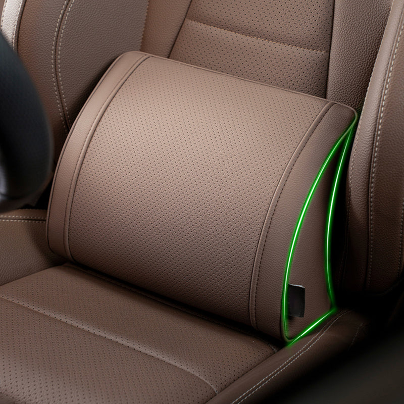 Evara Car Support Set | Ergonomic Memory Foam Lumbar Cushion and Headrest 6