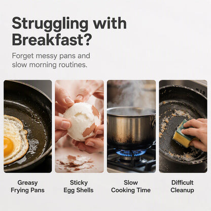 Evo Microwave Egg Poacher | Dual-Cavity, Food-Grade PP, Oil-Free Cooking 3