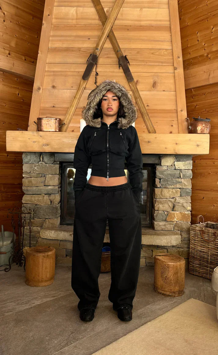 Fur Zip-Up Set 22$ TODAY ONLY