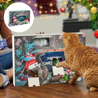 Christmas Countdown Cat Toys Advent Calendar 18$ TODAY ONLY