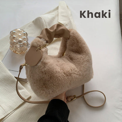 Faux Fur Chic Bag | Multifunctional, Skin-Friendly 12
