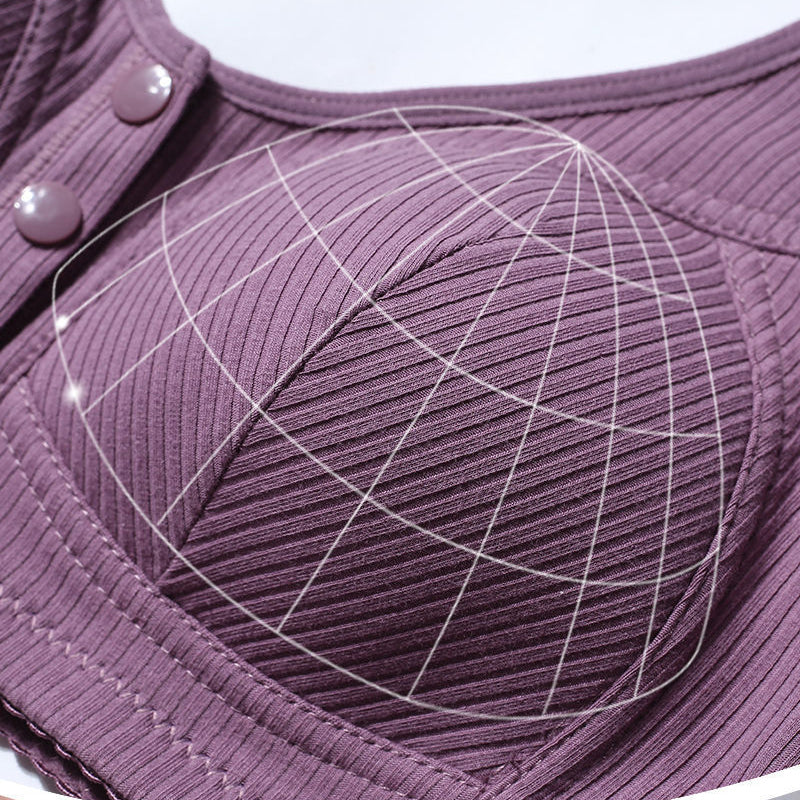 Fina Front Snap Bra | Plus Size, Comfortable Polyester Spandex 4