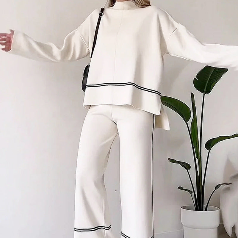 Fina Knitted Sweater Set | Stylish Wide-Leg Design 3