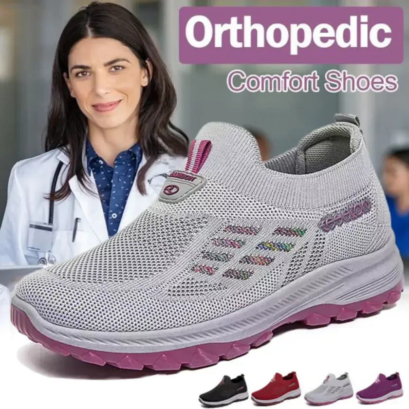 Fina Orthopedic Shoes for Women | Breathable Mesh, Slip-On Design 1