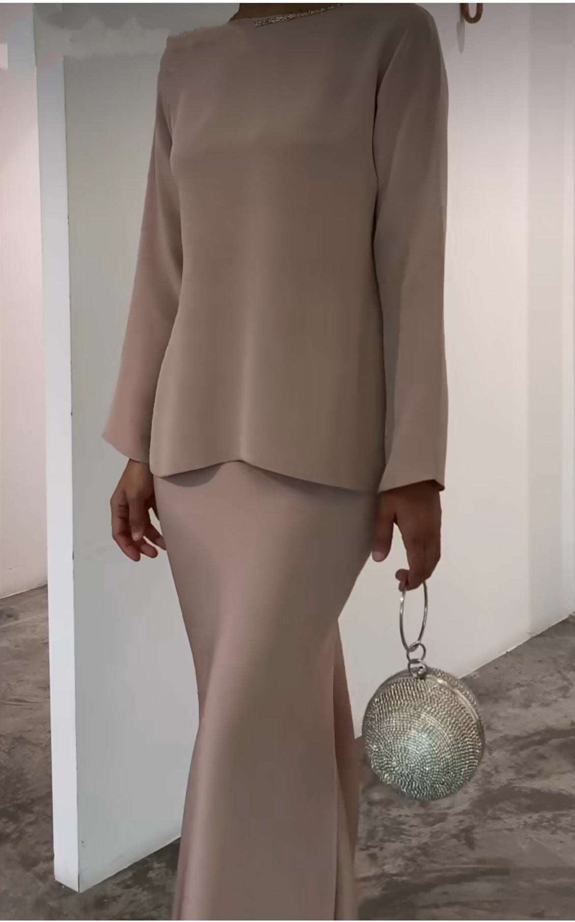 Fiora Two Piece Set | Irregular Top and Mid-Length Skirt, Comfortable Polyester Matching Set for Women 7