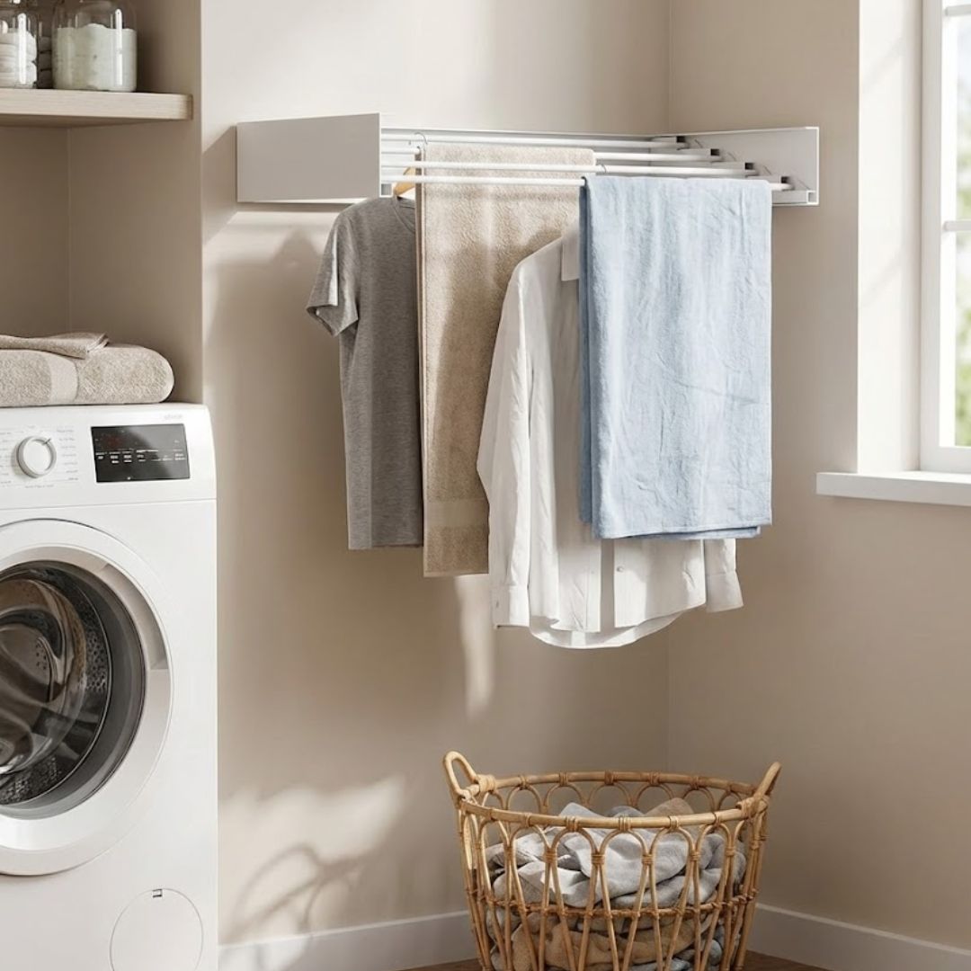 Fiora Wall-Mounted Drying Rack | Foldable Space-Saving Design for Clothes and Laundry 0