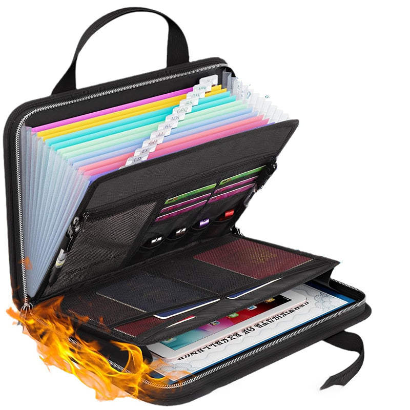 Fira Accordion File Folder | Fireproof, Water-Resistant