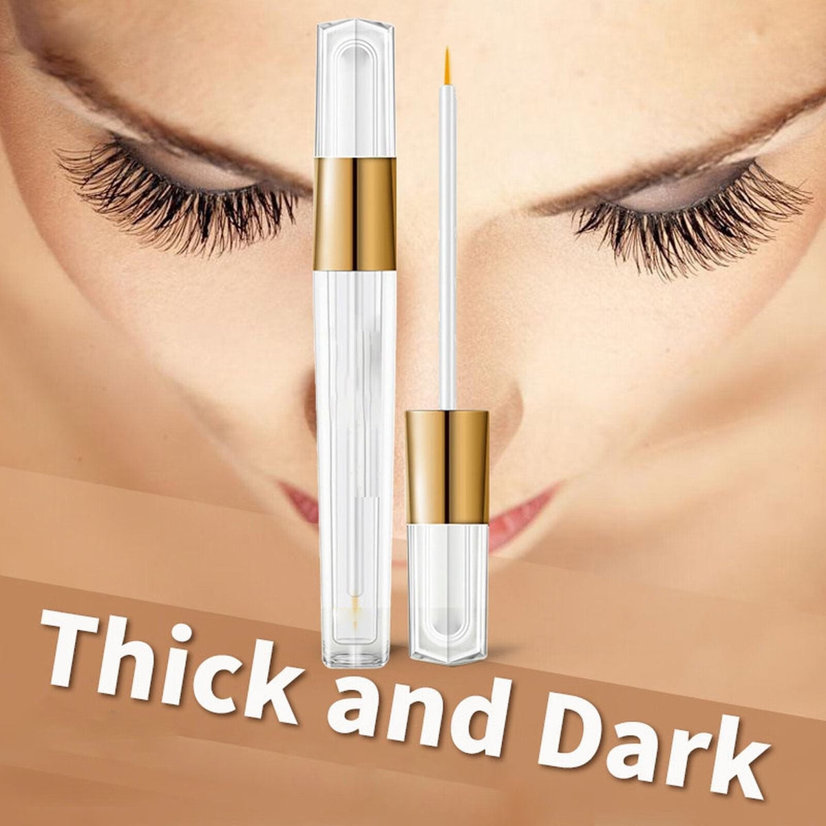 FlauntLash Øjenvippe Serum | Naturlig Vækstformel, Styrker Øjenvipper & Øjenbryn