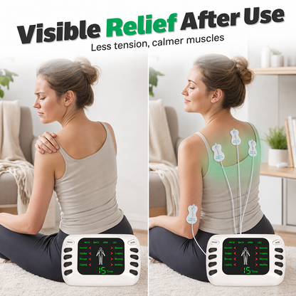 Flectra Electric Massager | Dual Output Pulse for Neck, Back, and Muscle Relaxation 2