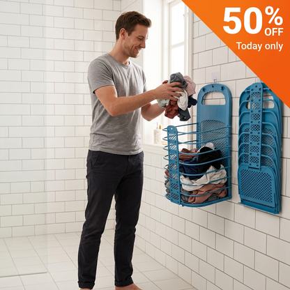 Flectra Laundry Basket | Foldable, Wall-Mounted Space Saver 0