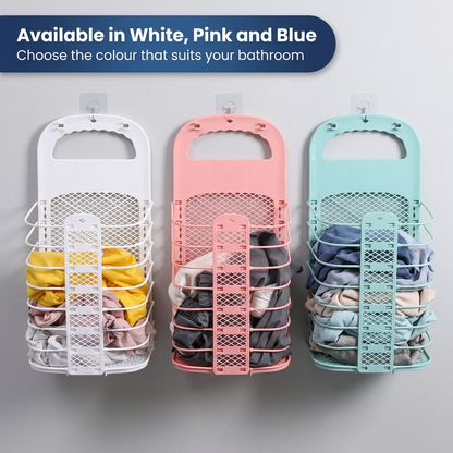 Flectra Laundry Basket | Foldable, Wall-Mounted Space Saver 3