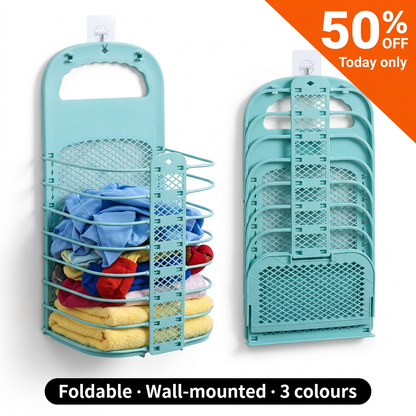 Flectra Laundry Basket | Foldable, Wall-Mounted Space Saver 4