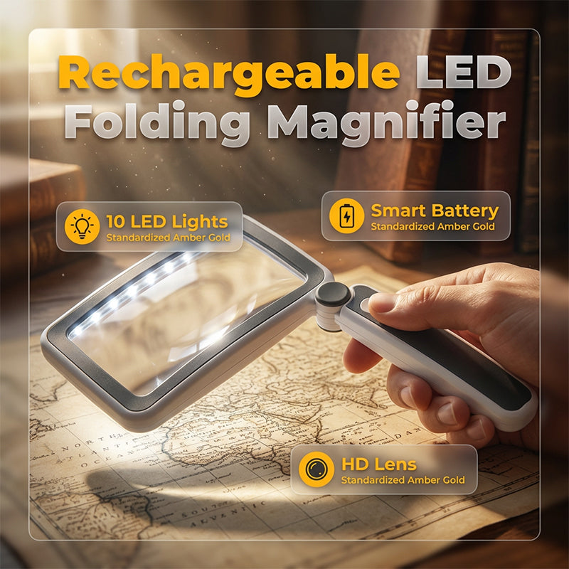Folio Magnifier | LED Illumination, Ergonomic Design 1