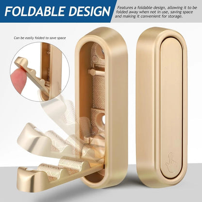 Folio Wall Hooks | Heavy-Duty Zinc Alloy, Foldable Design 1