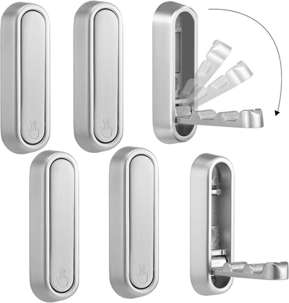 Folio Wall Hooks | Heavy-Duty Zinc Alloy, Foldable Design 7