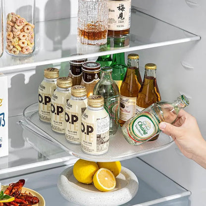 FridgeSpin Organizer | 360-Degree Rotating Turntable, Easy-Clean Design 3