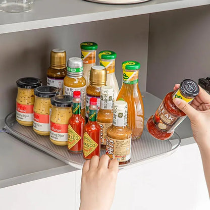 FridgeSpin Organizer | 360-Degree Rotating Turntable, Easy-Clean Design 4