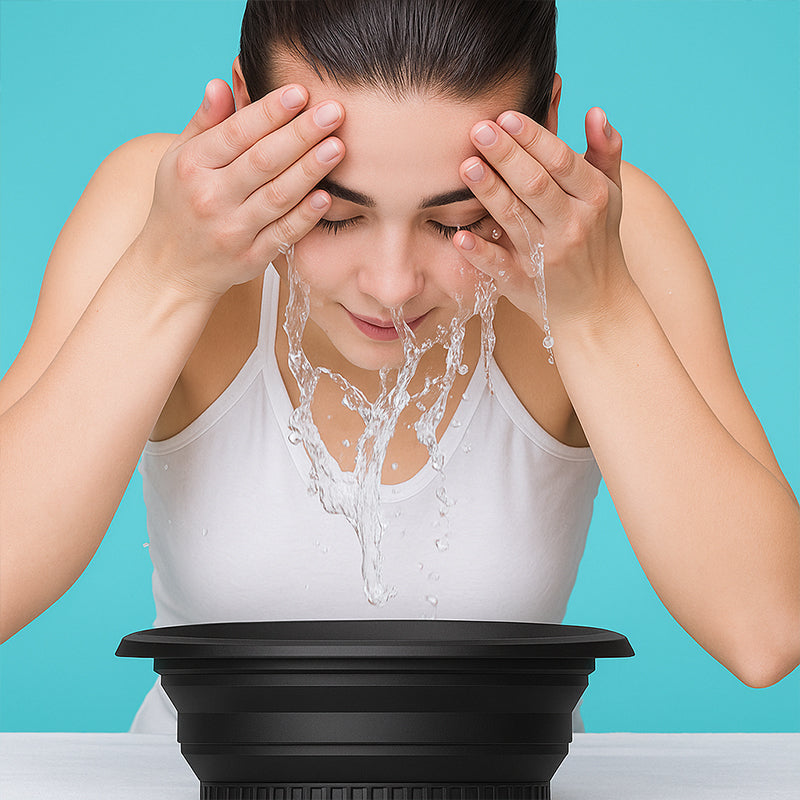 Frosty Facial Washbasin | Ergonomic, Foldable Silicone 7