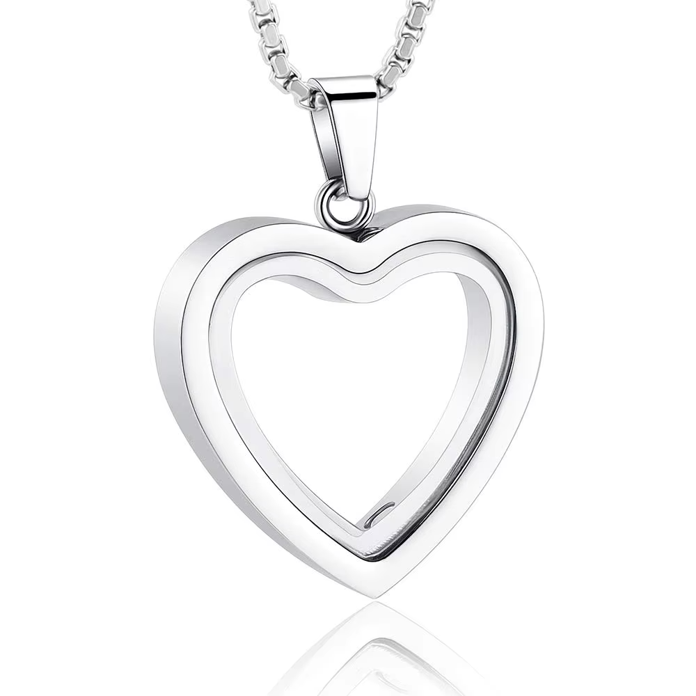 Glass Heart Urn Necklace 12$ TODAY ONLY