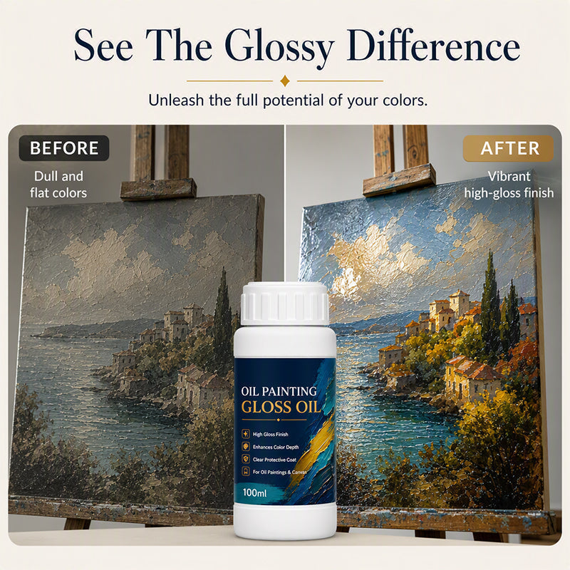 GleamArt Painting Varnish | High-Gloss Acrylic Finish, 100ml for Oil Paintings 3