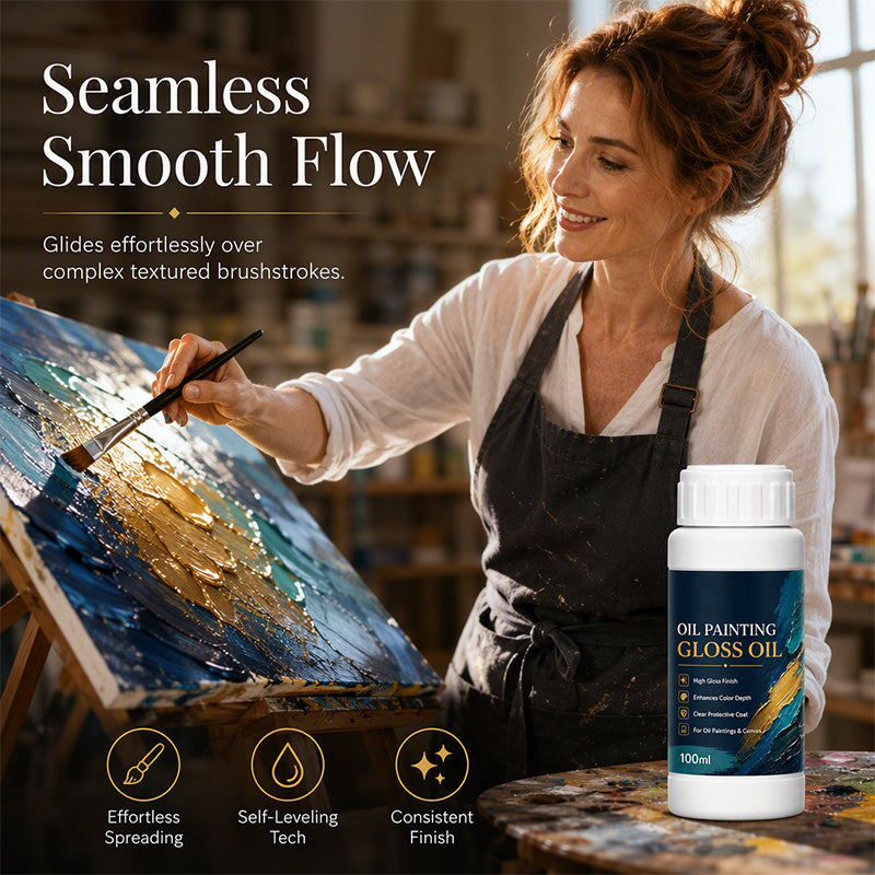 GleamArt Painting Varnish | High-Gloss Acrylic Finish, 100ml for Oil Paintings 5