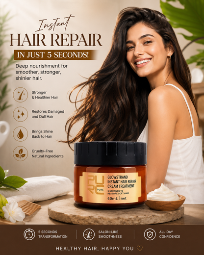 GleamWave Hair Cream | Deep Nourishment, Frizz Control, Lightweight 1