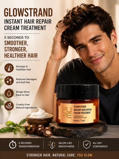 GleamWave Hair Cream | Deep Nourishment, Frizz Control, Lightweight 2