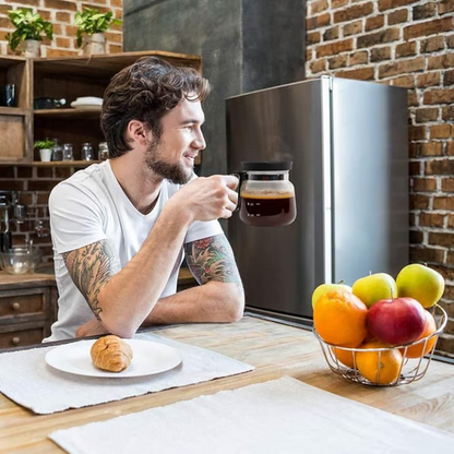 Gleam Coffee Mug | 16 Oz Borosilicate Glass, Spill-Proof with Lid 7
