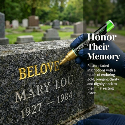 Glenstone Tombstone Marker Pen | Precision Fine Tip, Weather-Resistant for Headstones and Grave Stones 2
