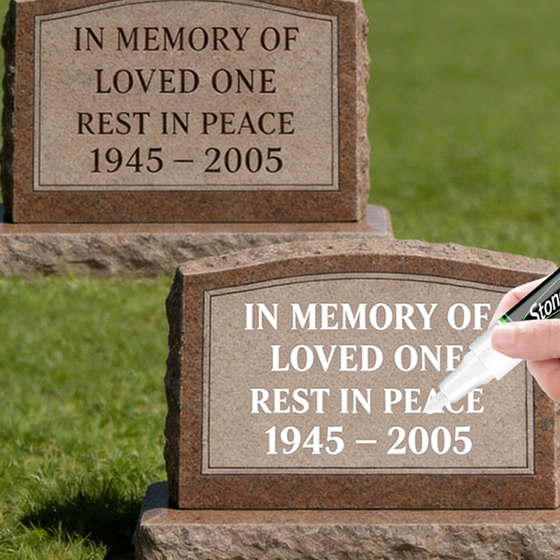 Glenstone Tombstone Marker Pen | Precision Fine Tip, Weather-Resistant for Headstones and Grave Stones 3