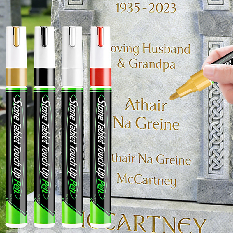 Glenstone Tombstone Marker Pen | Precision Fine Tip, Weather-Resistant for Headstones and Grave Stones 4