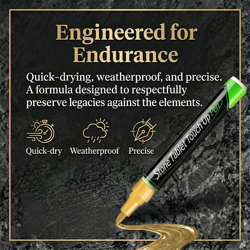 Glenstone Tombstone Marker Pen | Precision Fine Tip, Weather-Resistant for Headstones and Grave Stones 5
