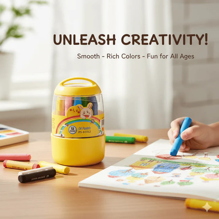Glimmer Jumbo Crayons | Easy Grip, Non-Toxic for Toddlers 6