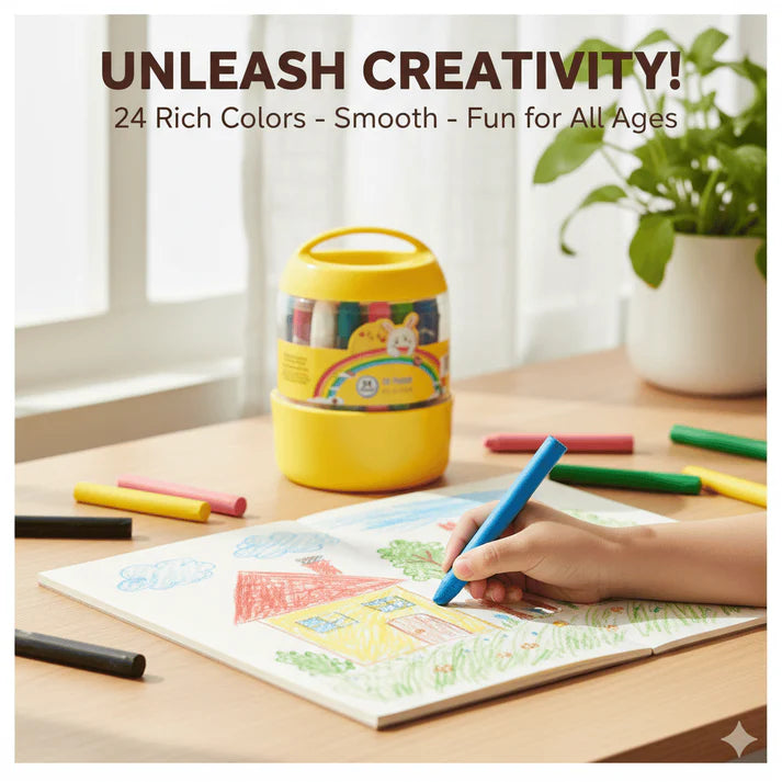 Glimmer Jumbo Crayons | Easy Grip, Non-Toxic for Toddlers 7