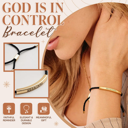 Bracciale Renly — Bracciale Regolabile della Fede con Barra in Metallo Incisa