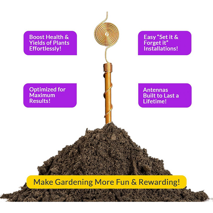 Grove Electroculture Stake | Pure Copper, Weather Resistant, Easy Installation 0